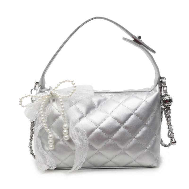 Ланч-бокс, сумка на одно плечо на цепочке, сумка для телефона, высококачественный стиль, стиль Chanel, тренд сезона, сумка для еды