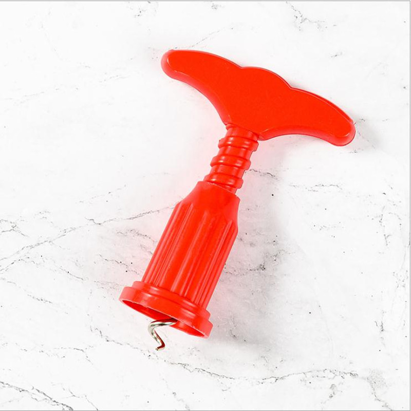Wholesale thick plastic red wine opener wine bottle opener with LOGO printing