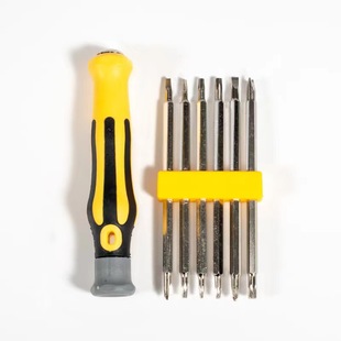 Six-in-one multi-function screwdriver repair set strong magnetic YU shaped shaped batch head disassembly precision combination tool set