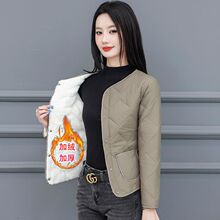 2024新款羽绒棉服女短款内胆中老年大码加绒加厚内穿妈妈装保暖衣