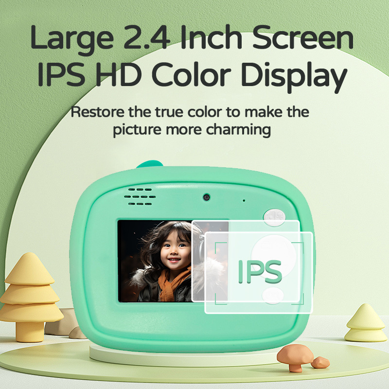 Cross-border best-selling children's camera, 2.4inch unicorn and dinosaur style instant camera, mini camera for instant shooting Cross-border best-selling children's camera, 2.4inch unicorn and dinosaur style instant camera, mini camera for instant shooting