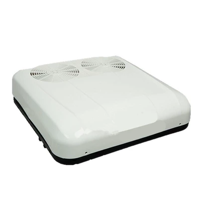 Intelligent variable frequency parking air conditioner vehicle-mounted fresh air-cooled light truck RV top-mounted new energy electric four-wheel vehicle (Automotive air conditioning) - white-double-fan-24v-for-light-trucks