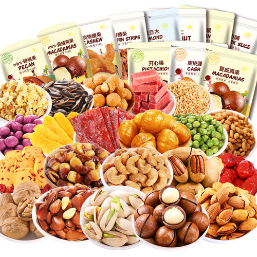 Leisure snack internet celebrity daily nuts mango dried raisin food dried fruit gift package wholesale new year goods