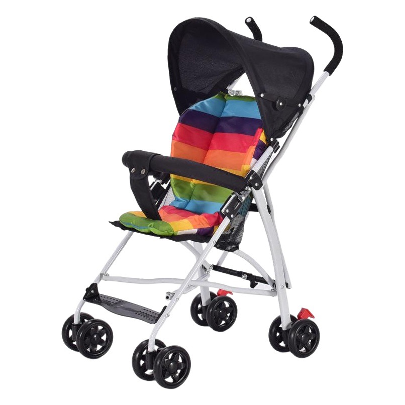 Cochecito de bebé, ligero y plegable, cochecito tipo paraguas sencillo, esencial para viajes de verano para bebés y niños pequeños, cochecito BB para salidas.