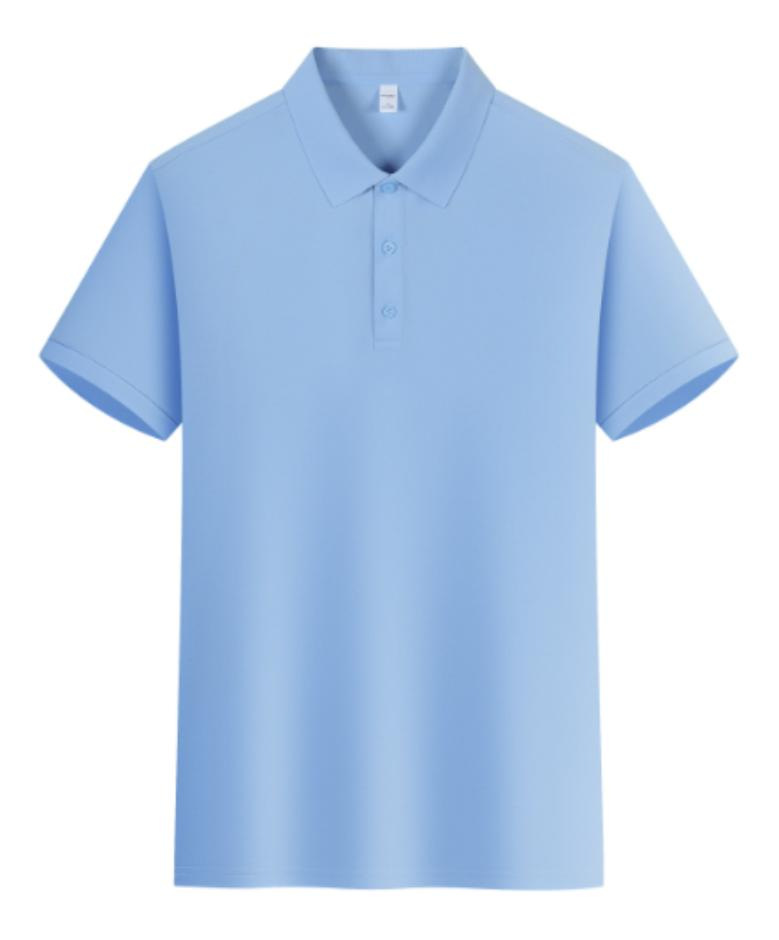 Verano nuevo estilo ligero de lujo fragancia fresco poliéster amoníaco color sólido solapa transmisión en vivo estilo caliente camisa POLO de manga corta entrega de una pieza