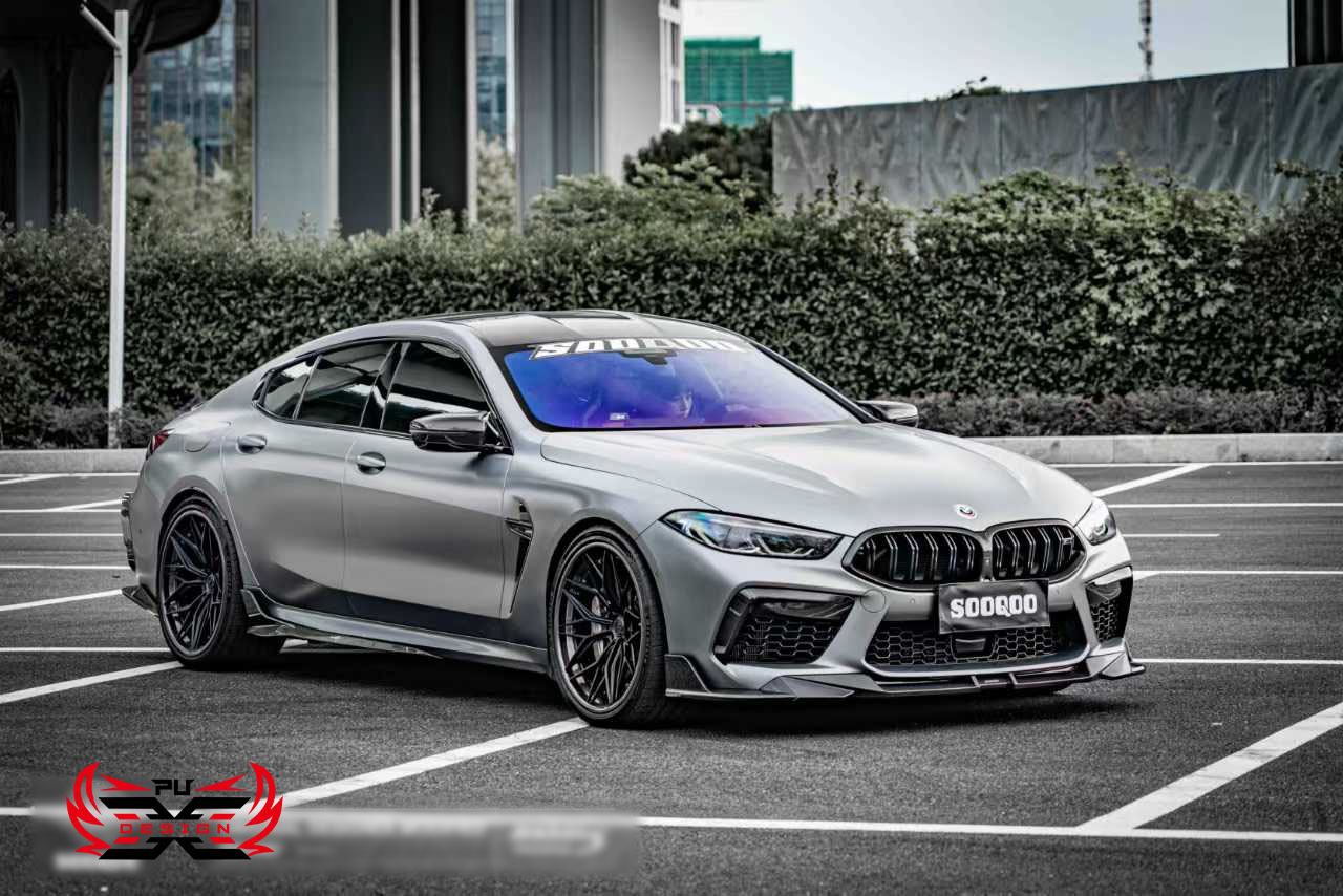 Suitable for BMW 8 Series BMW M8 F91 F92 F93 front bumper exterior trim front air spoiler carbon fiber modification parts