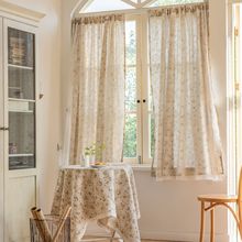 伊缦琪韵窗帘蒲公英印花窗帘成品小清新半遮光短帘门帘工厂直供