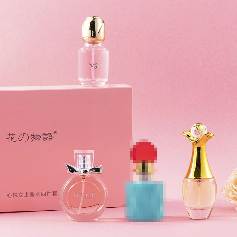 新品女士套盒香水真我四件套礼盒装东南亚清新持久25ml*4工厂直发