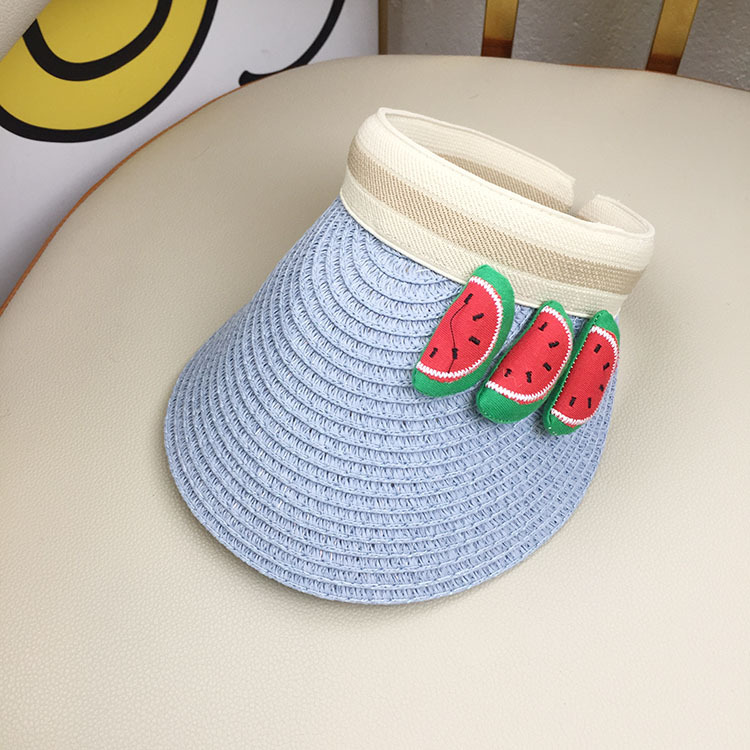 Children Unisex Cartoon Style Carrot Pineapple Watermelon Straw Hat display picture 7