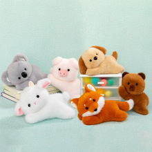 趴姿可爱带香味毛绒动物公仔玩偶治愈系软萌小狗狐狸小羊桌陪搭子