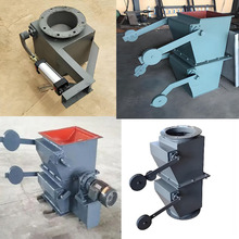 300x300电动双层翻板卸灰阀 自动重锤卸灰阀 星型卸料器厂家