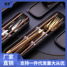 勺子筷子一套便携餐具套装学生上班族餐具盒便携式叉子三件套批发