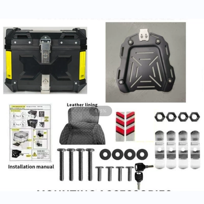 X Embossed Abs Plastic Tail: Motorcycle trunk