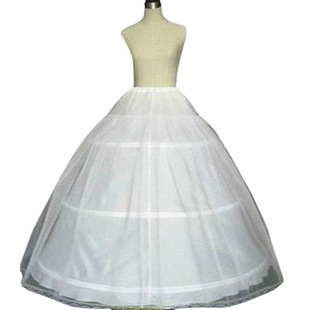 Bride's Floor-Length Wedding Dress Skirting Wedding Skirt 3 Circles 1 Yarn Hard Mesh Skirt Inner Lining Fabric Lace Belt Lining Skirt