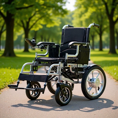 Yingkang Electric Wheelchair Brushless Folding Lightweight Smart Fully Automatic Four-Wheel Scooter for the Elderly and Disabled