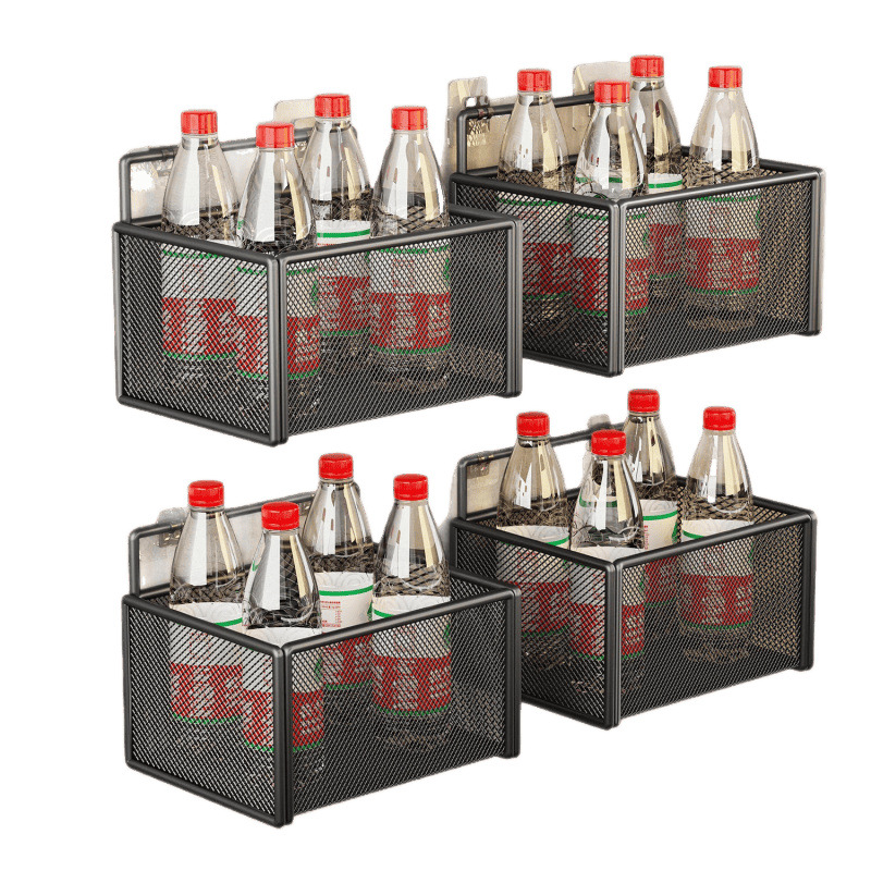 Estante de pared Estante de lavado de cosméticos de pared de baño Estante de baño Cesta colgante de inodoro Cesta de almacenamiento multifuncional de cocina