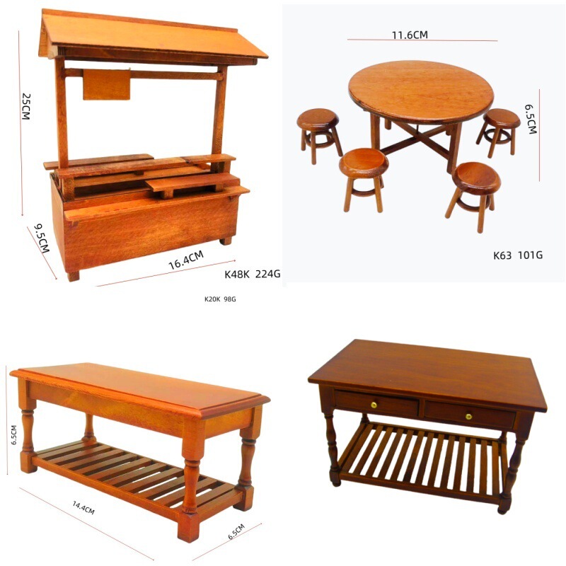 dollhouse miniatures food play diy model simulation clay mini box high cabinet