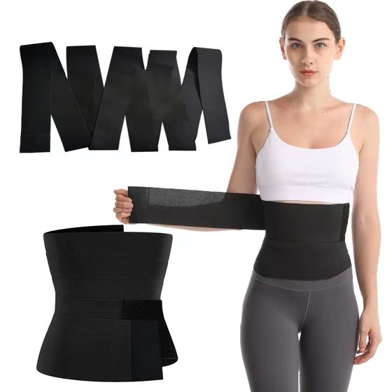 New cross-border waist trainer sports restraint belt women's belt tummy wrap elastic abdomen belt