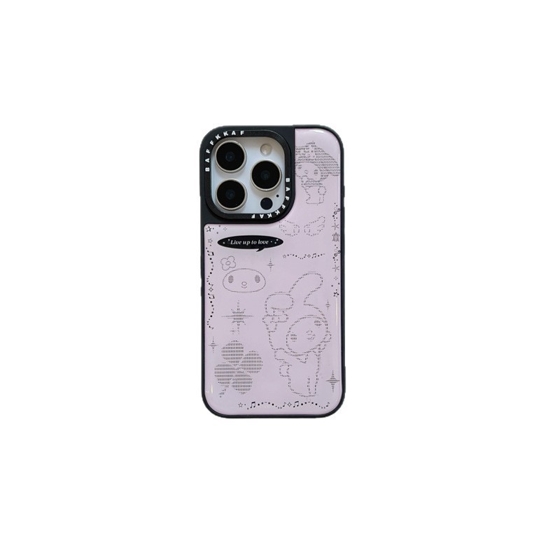 卡通像素四叶草美乐蒂适用iPhone16苹果15ProMax/14/13手机壳新款|undefined