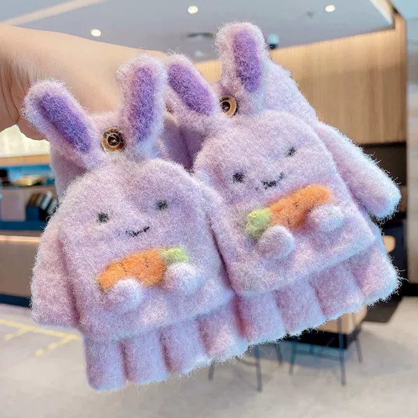\6-12 years old/super cute purple carrot rabbit