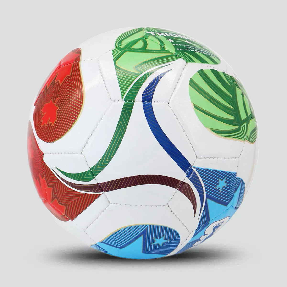 2026 Copa del Mundo de fútbol 5 máquina de coser pegado en caliente unidireccional pelota de entrenamiento suave lote de desgaste
