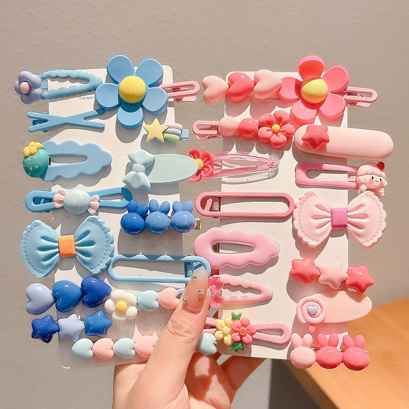 2024 nuevo clip BB de color lindo clip de cabello de boca de pato chica lateral clip de frange para niños tocado tarjeta de cabello rotura