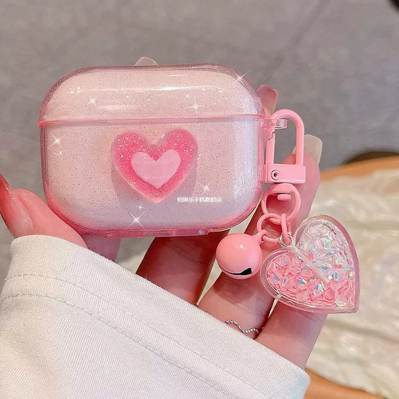 AirPods PRO2 Флеш-пудра Чистый кристалл Apple 3 поколения Bluetooth Кейс капитал подходит для AirPods 1/2/3pr