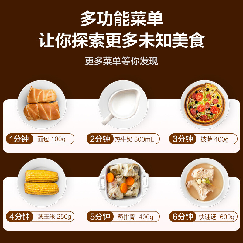 美的微波炉家用小型360°转盘加热旋钮操控易洁内胆时间调节20升|undefined