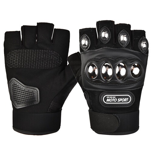 Motorcycle Riding Half Finger Gloves for Men and Women Outdoor Sports Fitness Hiking Protective Long Finger Hard Shell Gloves