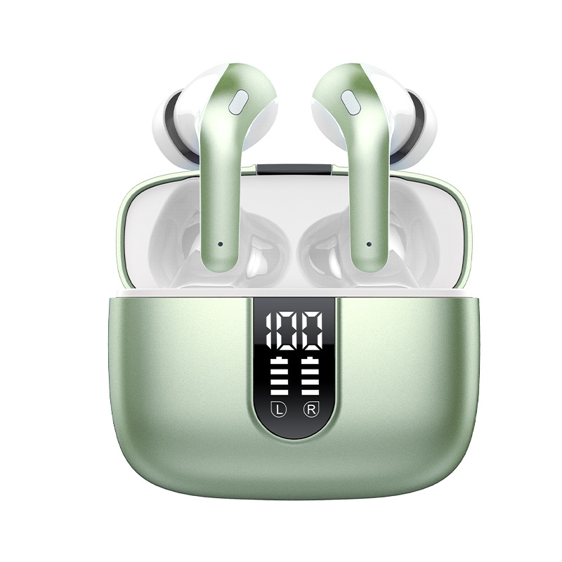 Nueva tecnología inteligente Huaqiang Norte marea eléctrica estéreo inalámbrico doble canal TWS auriculares pantalla digital de negocios auriculares Bluetooth