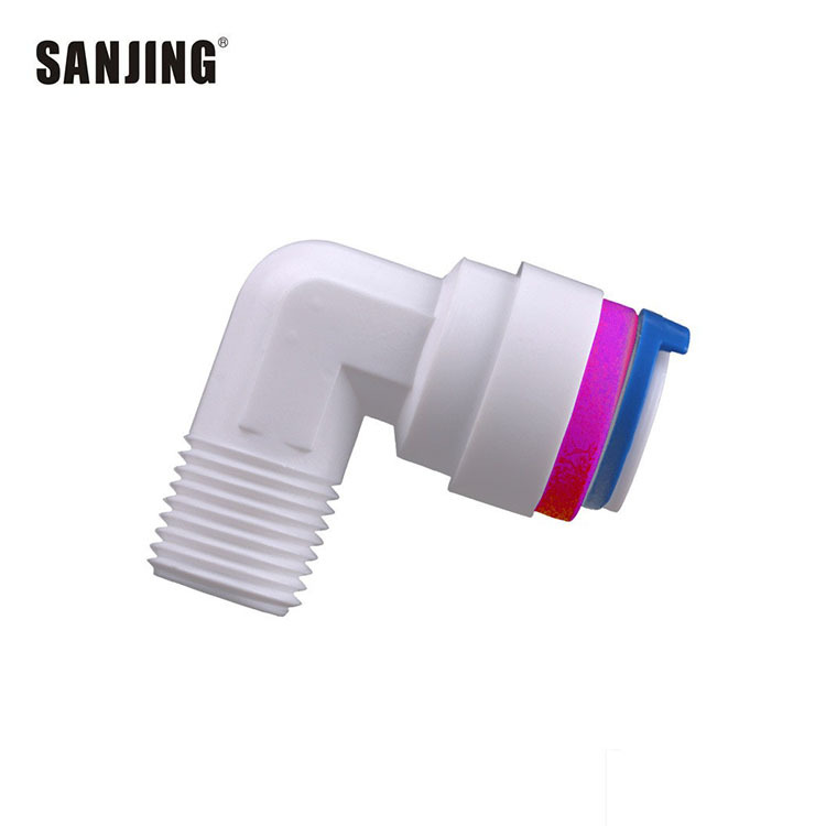 Venta al por mayor 1/8 dientes a su vez 2 puntos tubo RO membrana Shell conector purificador de agua válvula de retención de la máquina de agua pura válvula de retención de conexión rápida