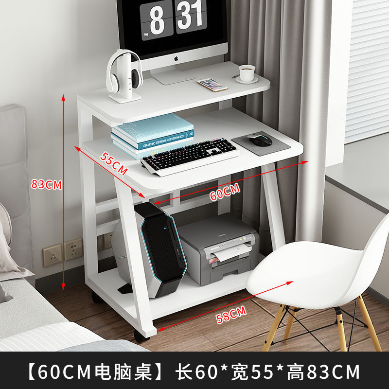 Alquiler pequeño escritorio móvil escritorio de dormitorio simple escritorio moderno pequeño escritorio de computadora de almacenamiento image 7