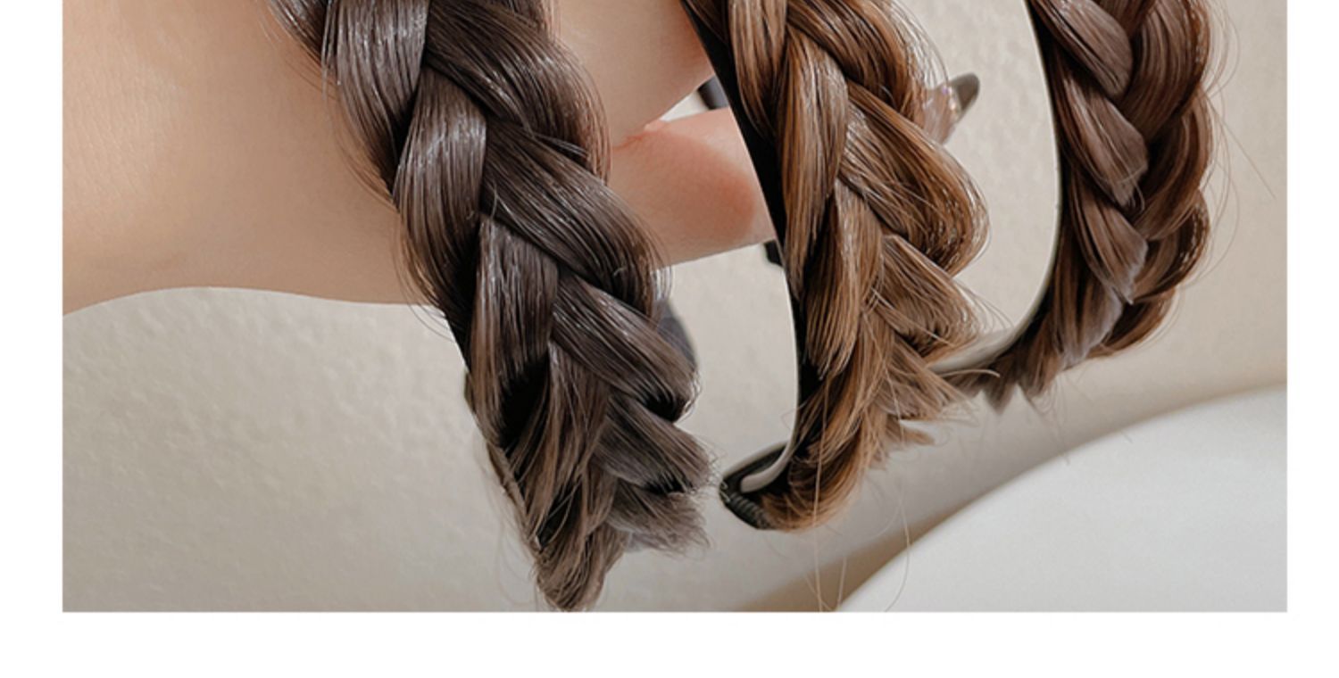 168g Weight Hair Band Hair Accessories Type 1 Piece Quantity Holiday Occasion Synthetics Material Solid Color Pattern Women'S Gender Fashion Style Fashion Solid Color Synthetics Hair Band 1 Piece 2