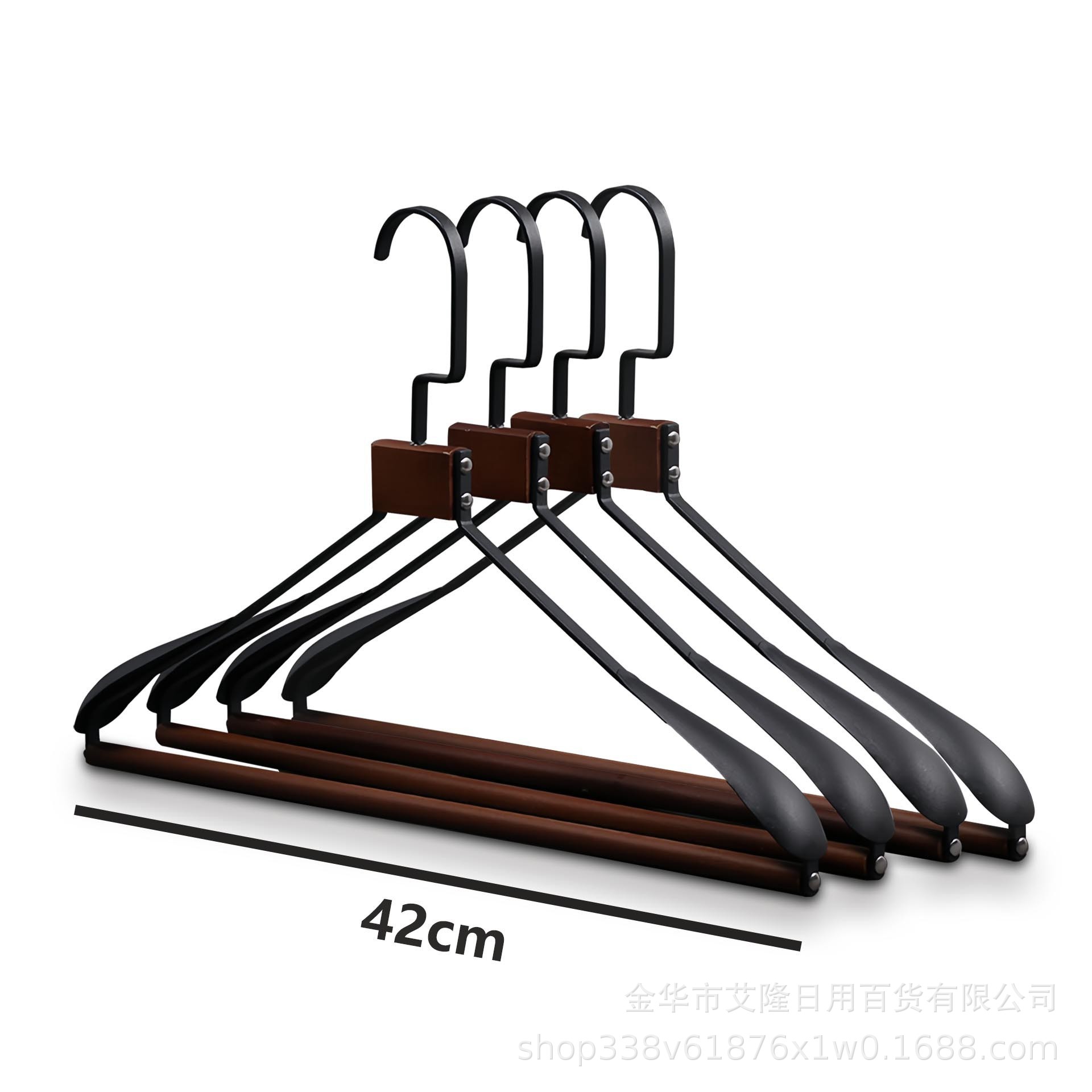 Percha de hierro de metal percha de ropa para el hogar multi-funcional anti-caída traje rack ancho hombro sin costuras anti-hombro esquina percha de ropa