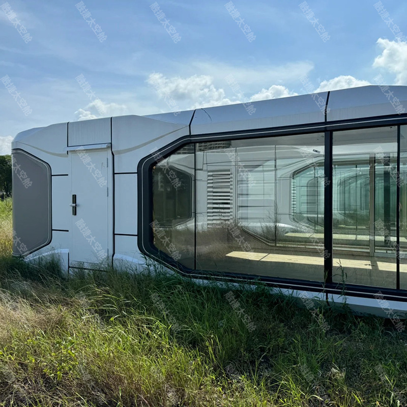 Rongjie cápsula espacial de esqueleto de acero ligero, casa móvil, empresa de casas de familia, desarrollo de oficinas de energía solar para apoyar la logística global