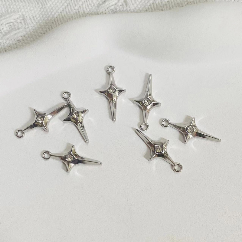 DIY Jewelry Accessories Wholesale Internet Celebrity Hot Selling Alloy Personalized Star Pendant Elegant Niche Jewelry Fashion