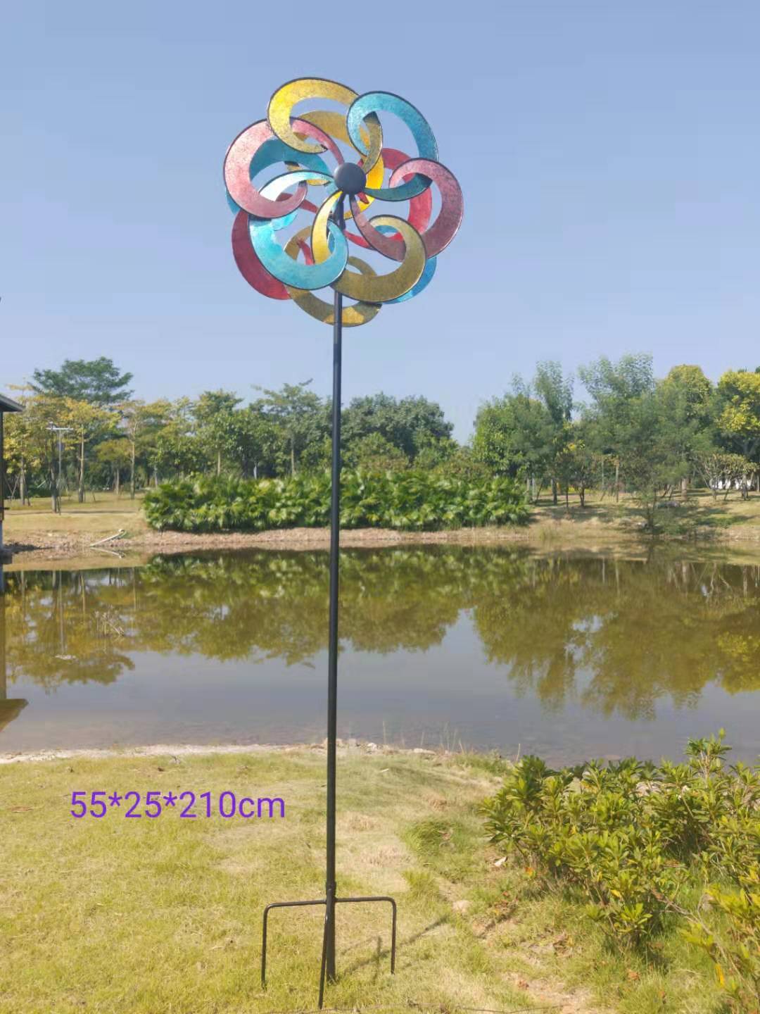 페인트 풍차 꽃 삽입