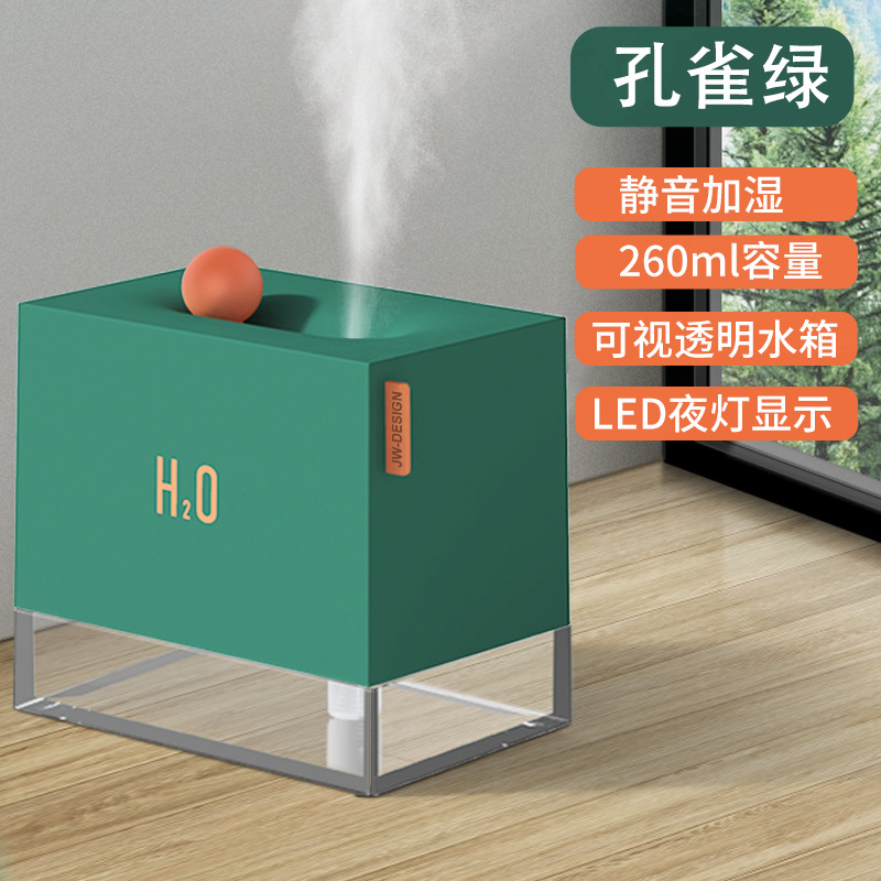 Nuevo humidificador de aromaterapia de escritorio para dormitorio y oficina, luz nocturna colorida, pequeño, hidratante, silencioso y humectante