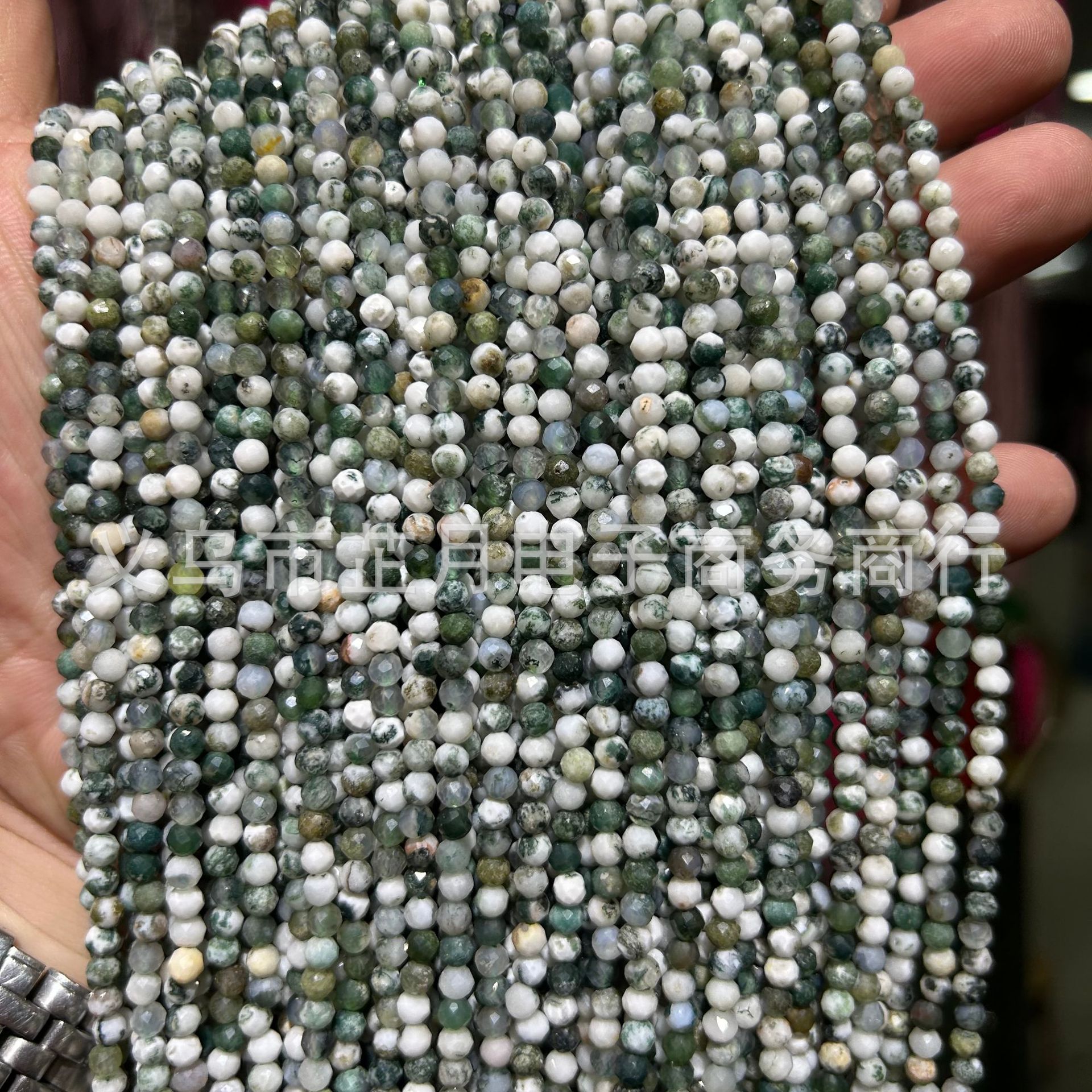 Pequeñas cuentas 2mm3mm4mm facetas todo tipo de ágata Cristal de piedra natural granos sueltos DIY joyería pulsera collar