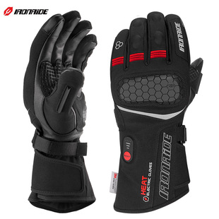 Tiehan IRONRIDE Motorcycle Handlebars Gloves Winter Outdoor Ski Riding Heating Touch Screen Warm Heating
