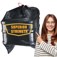 Customized 50 gallon garbage bag, tear resistant and sturdy