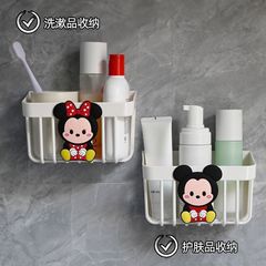 バスルーム洗面用品収納置物水たまりバスケット収納廃棄洗面タオル多機能かわいい漫画収納ボックス