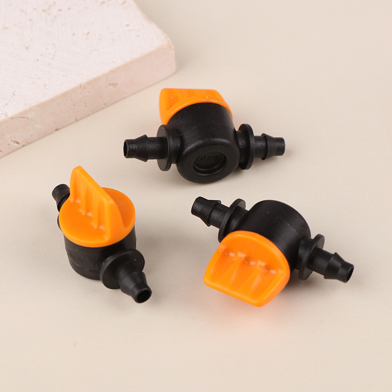 47 manguera de mini válvula de doble púa, válvula de interruptor de paso ajustable, accesorios de montaje de riego automático de jardín image 5