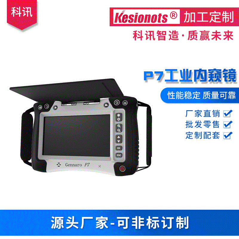 3.9mm Handheld Industry Endoscope Magnet hook P7 Industrial endoscope 35/55 Side mirror Customizable