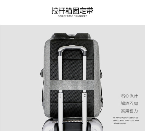 Large-capacity Oxford cloth backpack 15-inch 16-inch laptop business computer bag student school bag printed logo