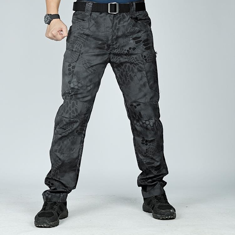 Pantalones tácticos de camuflaje transfronterizos de bolsillo, pantalones de herramientas resistentes al desgaste, pantalones de hombre al aire libre