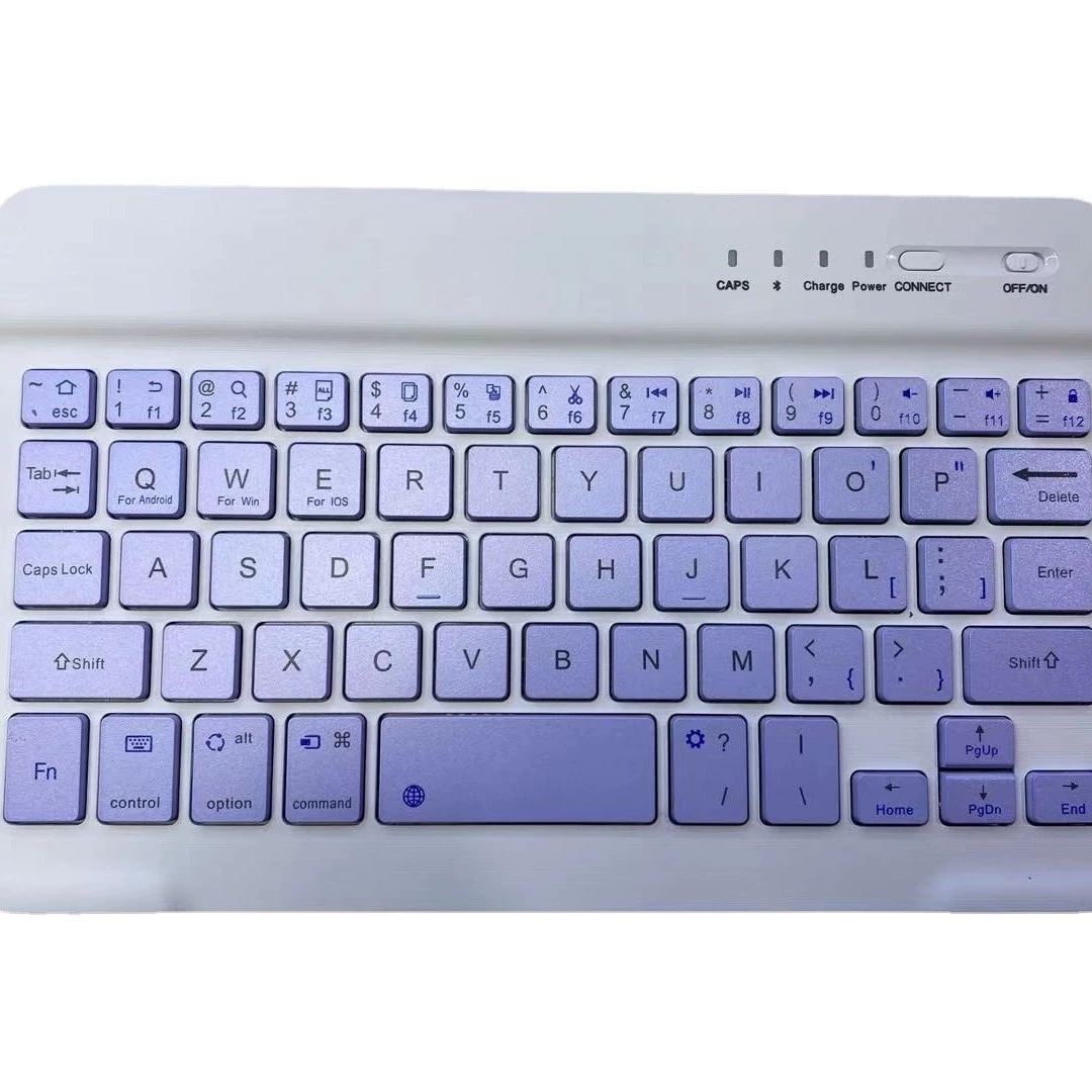 Bluetooth Keyboard & Mouse Set (Apple-compatible), Slim Wireless 7/10" Tablet Holder, Rechargeable Mouse