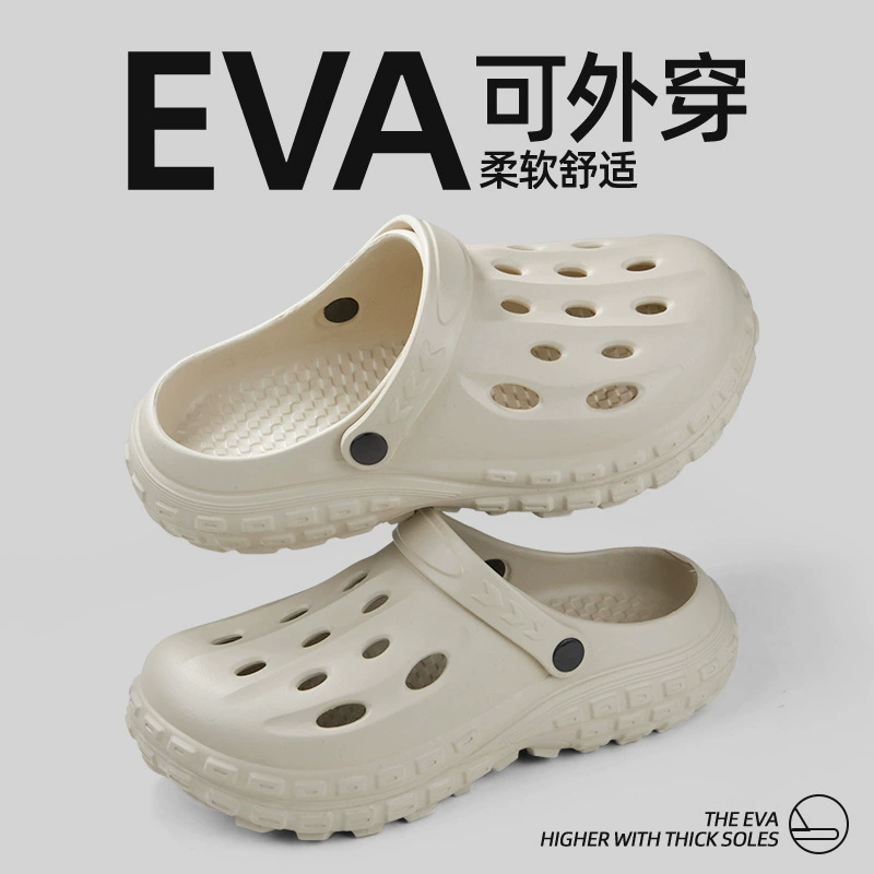 Оптовые Croc Shoes Мужчинам 2025 новый пляжный антискользящий сланец с пальцами, тенденция для лета, верхняя одежда