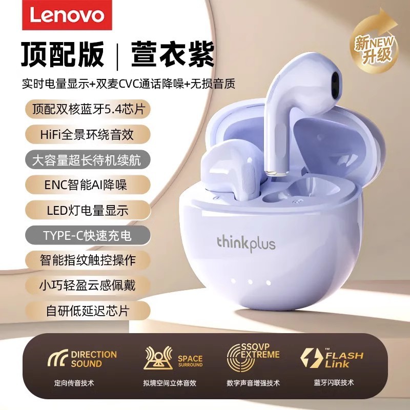 Lenovo LP5pro Bluetooth ヘッドセットワイヤレスノイズリダクションインイヤー 2025 新しいゲームスポーツ Xiaomi Apple に適しています|undefined