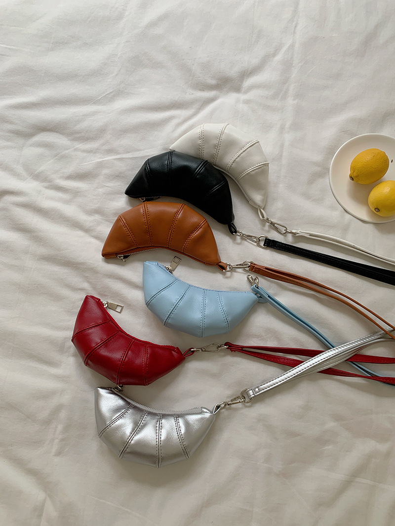 Portafoglio appeso al collo Zero con design carino a forma di corno di mucca e piccola mini borsa a tracolla concava per rossetto e auricolari_voghion.com